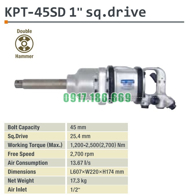 SÚNG XIẾT BU LÔNG 1 INCH KAWASAKI kpt-45SD