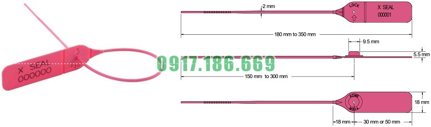 thông số của seal niêm phong nhựa bomvietnhat x