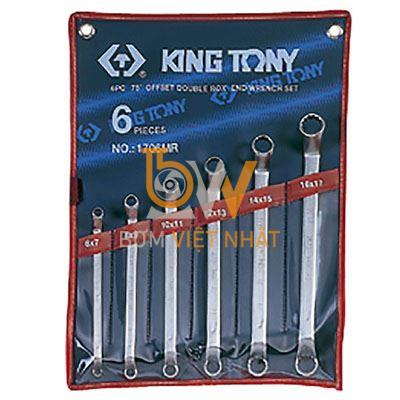 Bán Bộ Cờ Lê 2 Đầu Vòng 6 Chi Tiết Kingtony 1606MR (10-26mm)