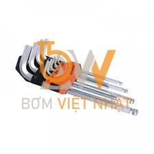 Bán Bộ lục giác bi dài xi mờ  9 cây Asaki AK-0410