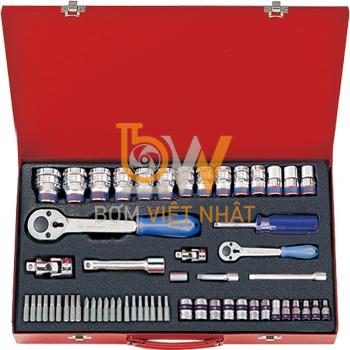 Bán Bộ tuýp 58 chi tiết 1/4 + 1/2 inch Kingtony 7558MR