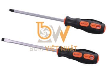 Bán Tua vít thép cán cao su chấm bi 5 x 150mm (-) Asaki AK-6322