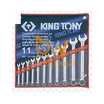 Bán Bộ cờ lê vòng miệng 11 chi tiết hệ inch Kingtony 1211SR (1/4