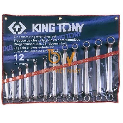 Bán Bộ hai đầu miệng 12 cái hệ mét Kingtony 1712MR (6-32mm)